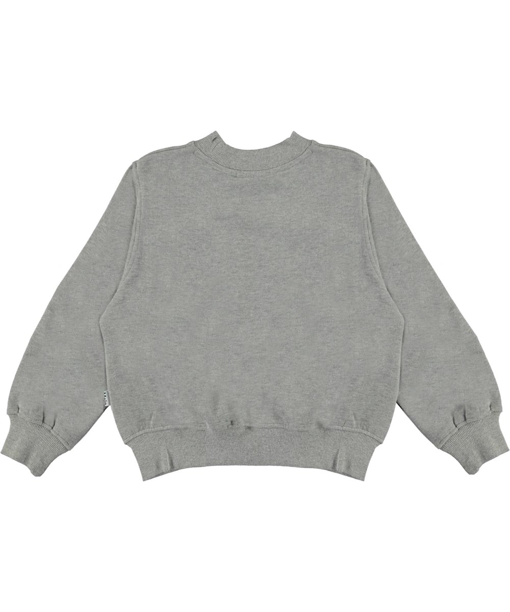 Marge - Grey Melange - Öko graues Sweatshirt mit Pferd