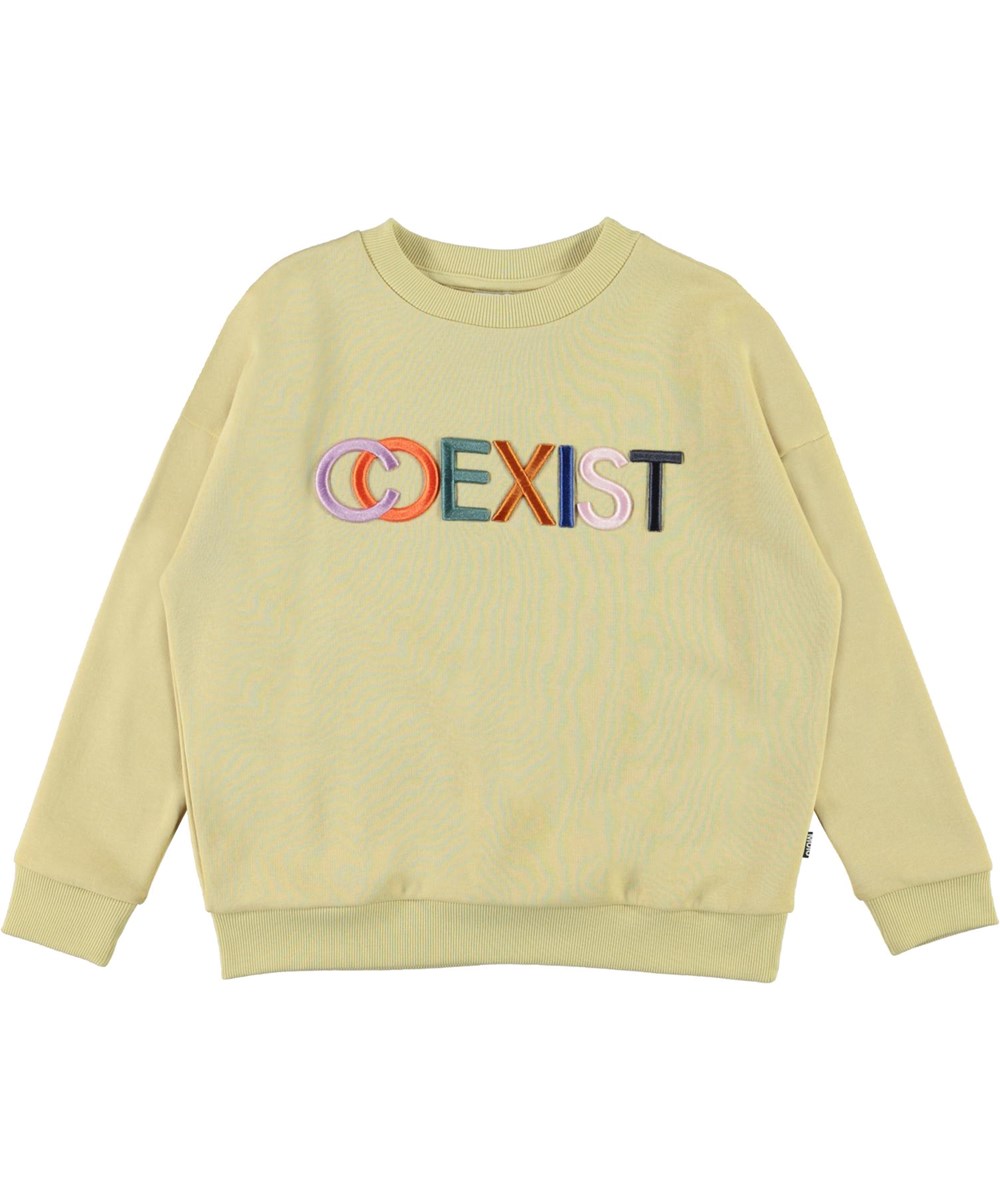 Maxi - Raffia - Hellgelbes Sweatshirt mit co-exist