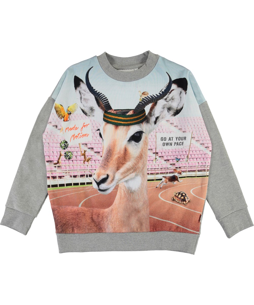 Maxi - Your Own Pace - Öko-Sweatshirt mit Sporttieren