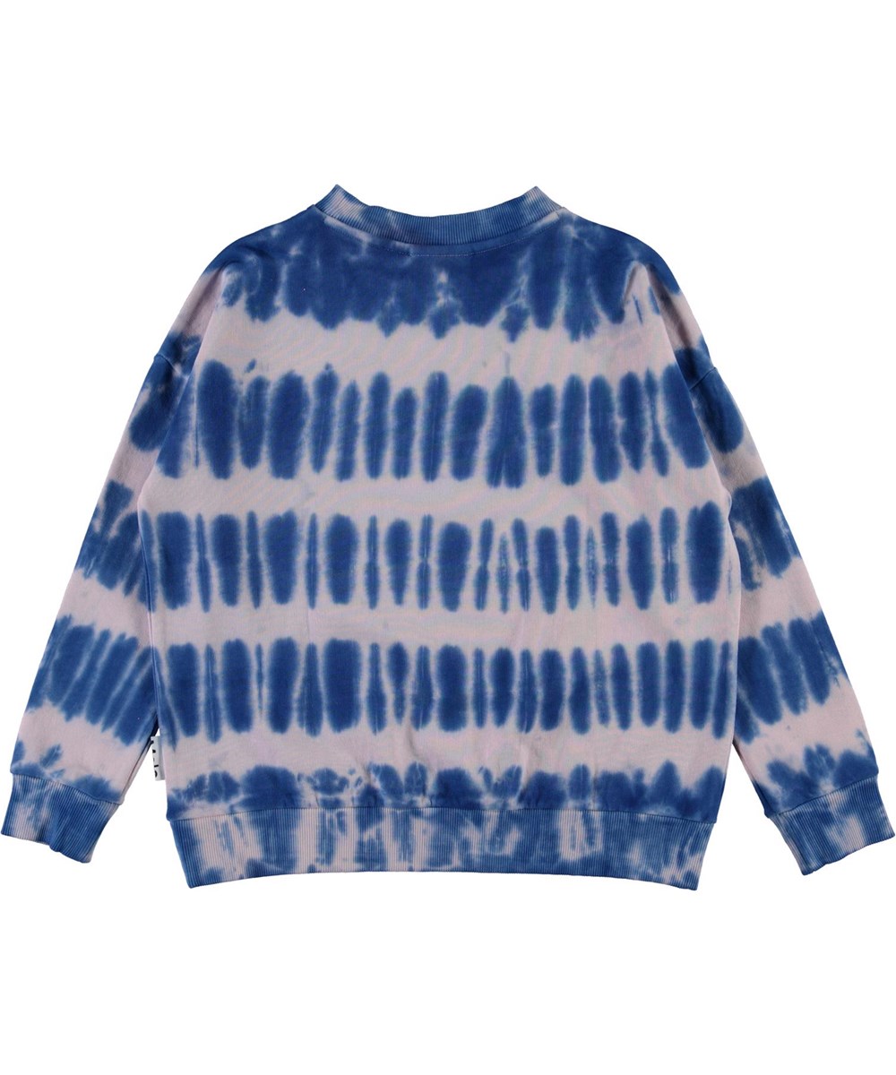 Mika - Electric Reef - Sweatshirt mit Batikdruck in Rosa und Blau