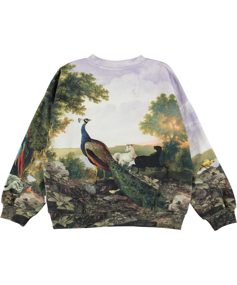 Mika - Poetic Landscape - Öko-Sweatshirt mit Pferd und Malerei