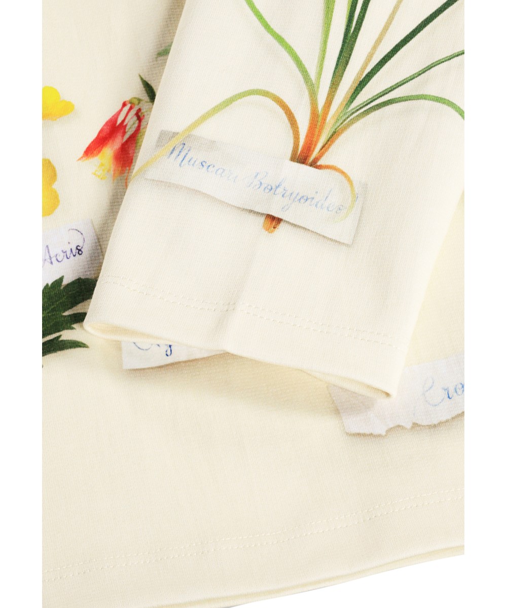 Mountoo - Flora Collector - Off-White Sweatshirt für Kinder aus Bio-Baumwolle mit Blumenmuster