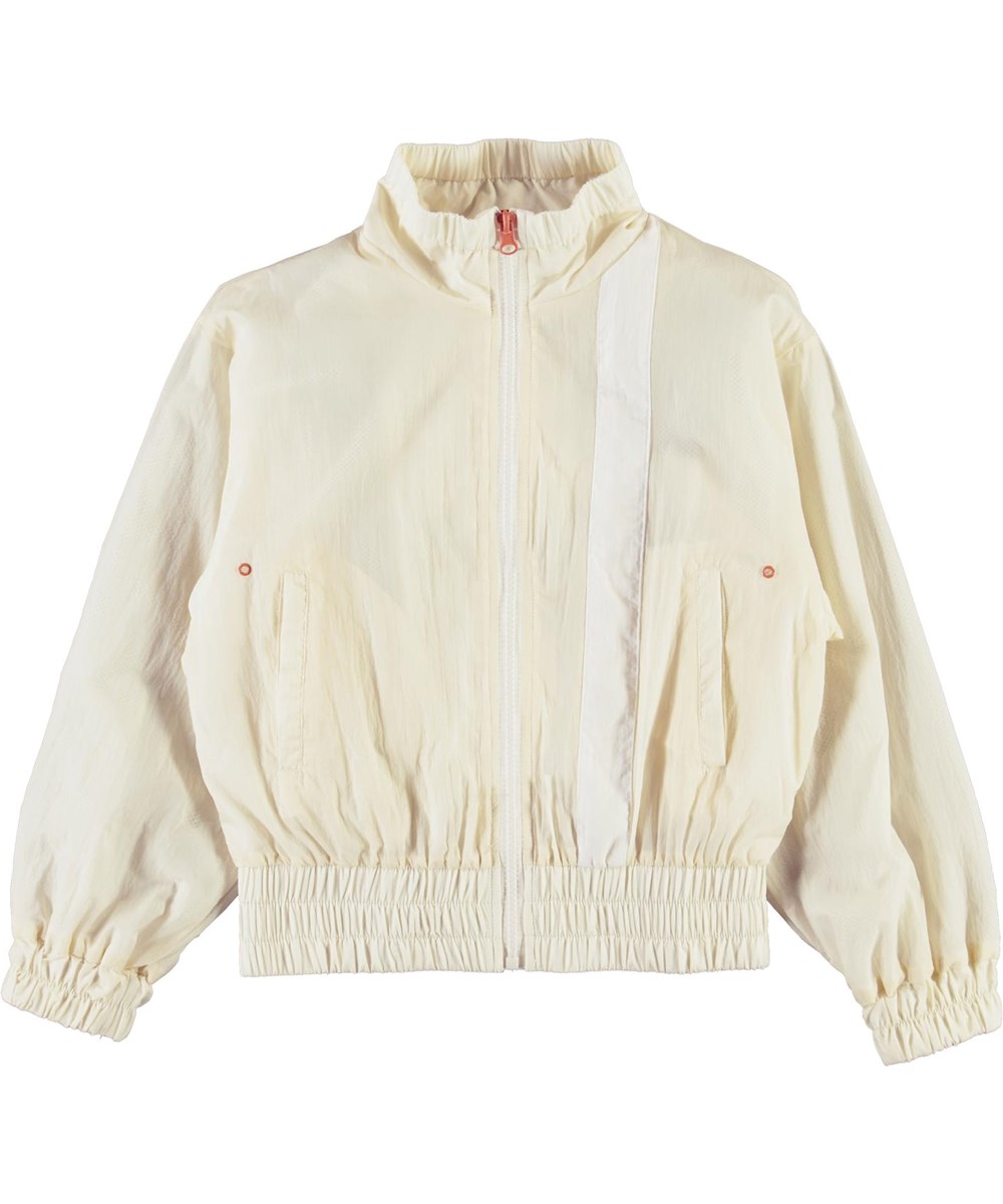 Olena - Pearled Ivory - Hellgelbe Sportjacke