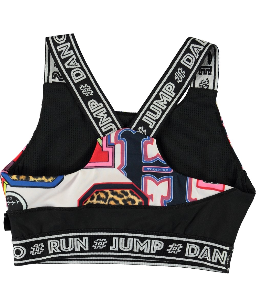 Olivia - Typo - Kurzes Sportstop mit Text Print