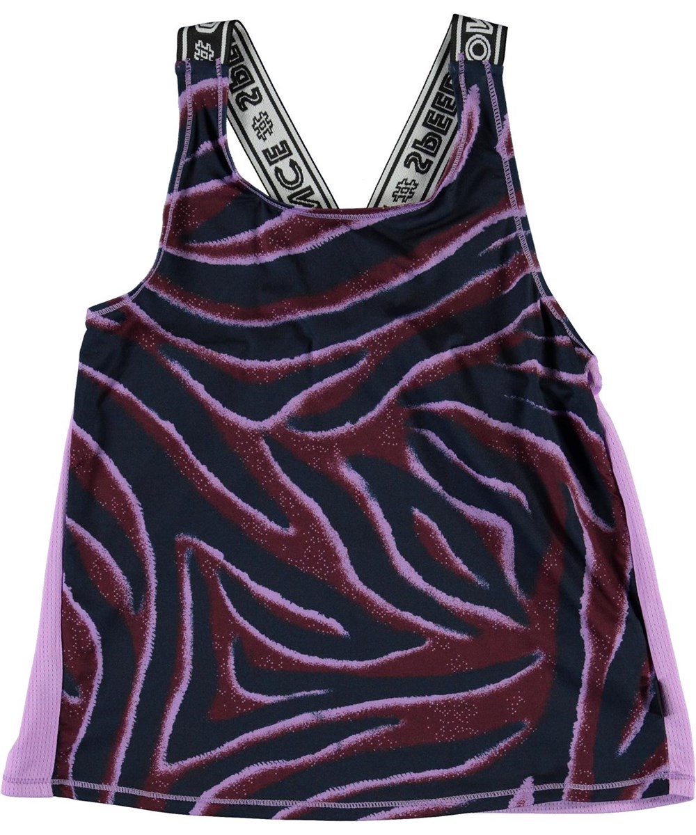 Oriana - Zebra Stripes - Sport-Top mit Zebra-Druck