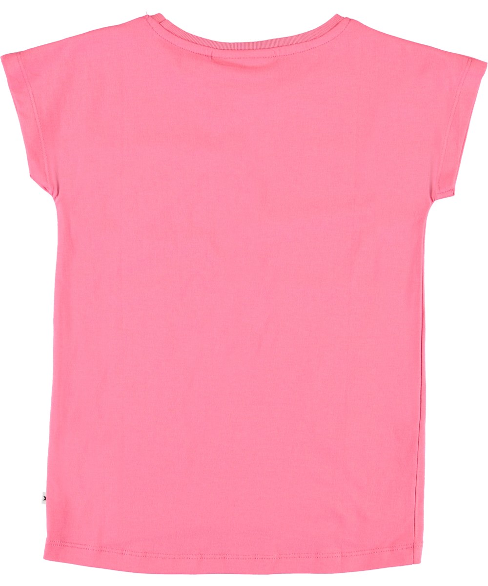 Ragnhilde - Spirit Spay - Ökologisches pinkes T-Shirt mit Text