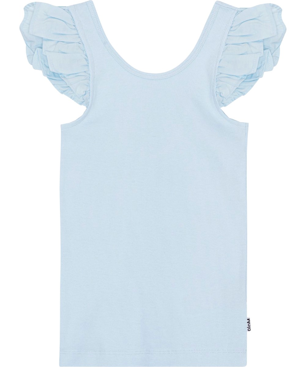 Ranja - Skyride - Pastellblaues Tanktop aus weicher Öko-Baumwolle