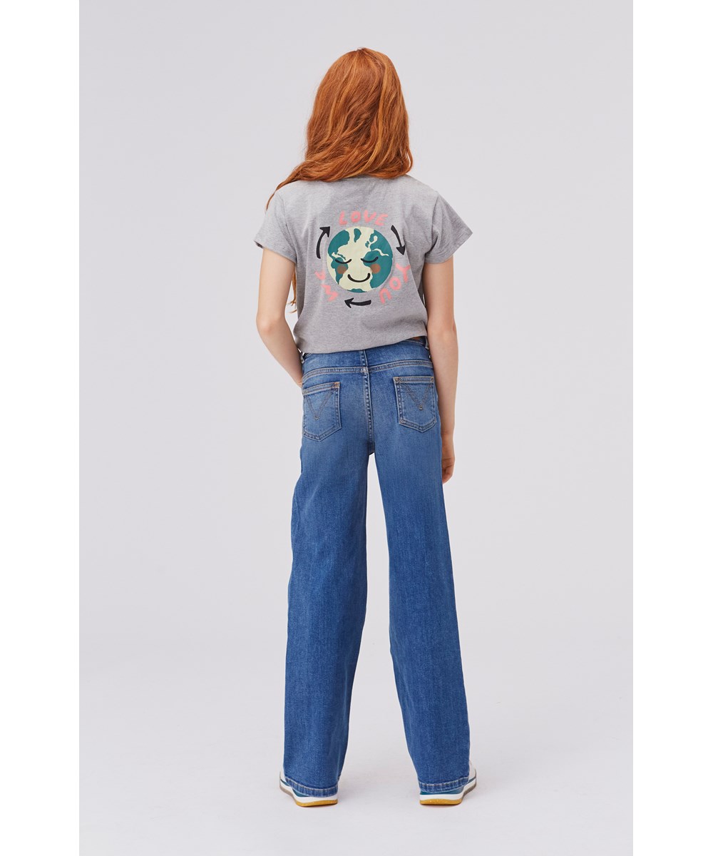 Ranva - Love You - Graues Öko-T-Shirt We love you