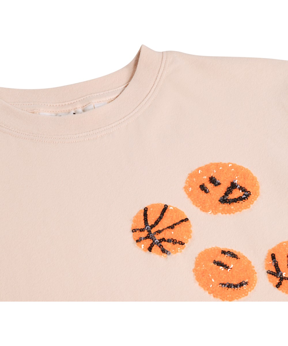 Reinette - Basketball Shine - Rosa T-Shirt für Kinder aus Öko-Baumwolle