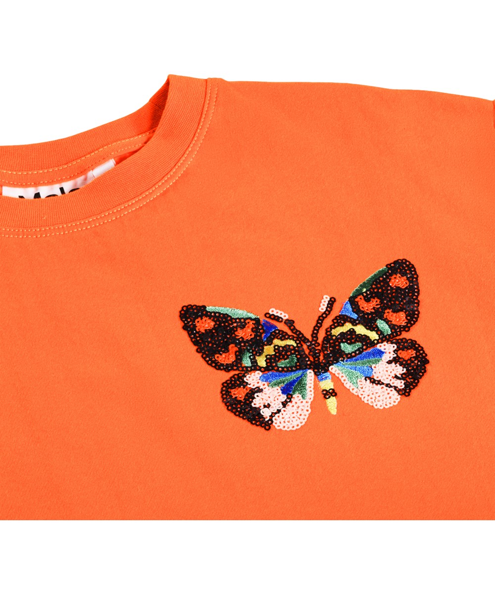 Reinette - Love - Rotes T-Shirt für Kinder aus Öko-Baumwolle