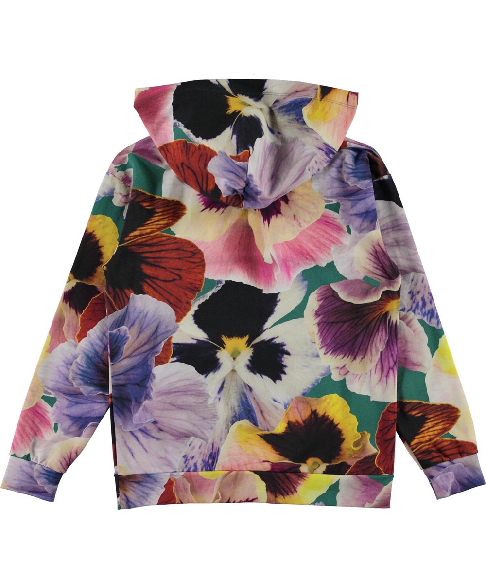 Rhona - Velvet Floral - Öko-Hoodie mit Blumendruck