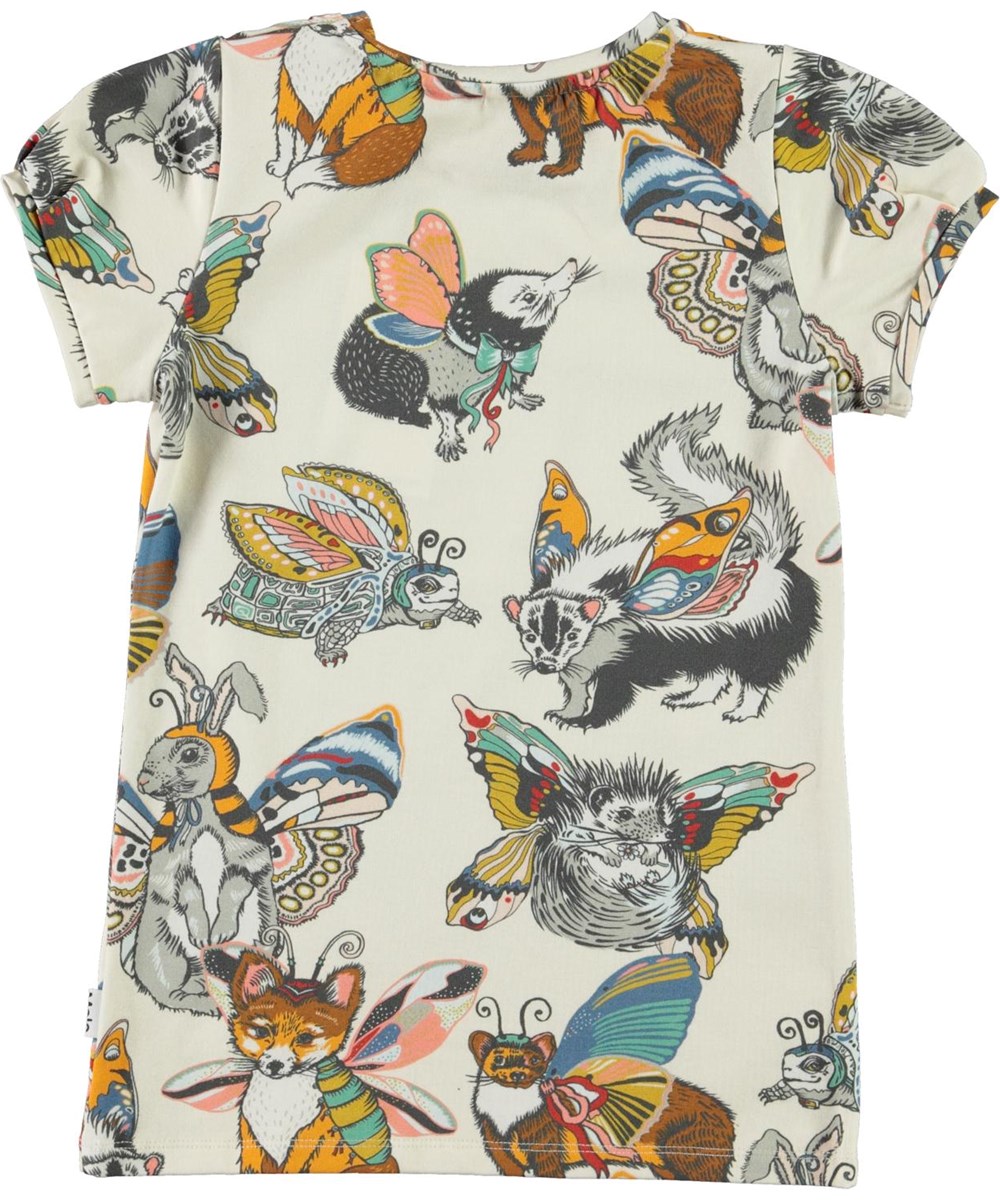 Rimona - Hedgerow Buzz - Öko-T-Shirt mit Tiere-Druck