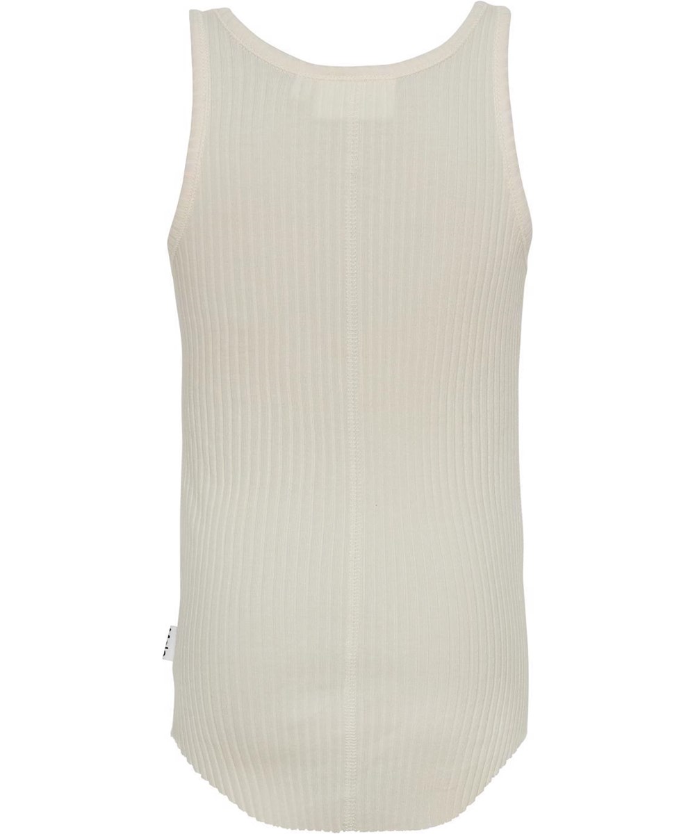 Roberta - Pearled Ivory - Organisches weißes Ripp-Tanktop