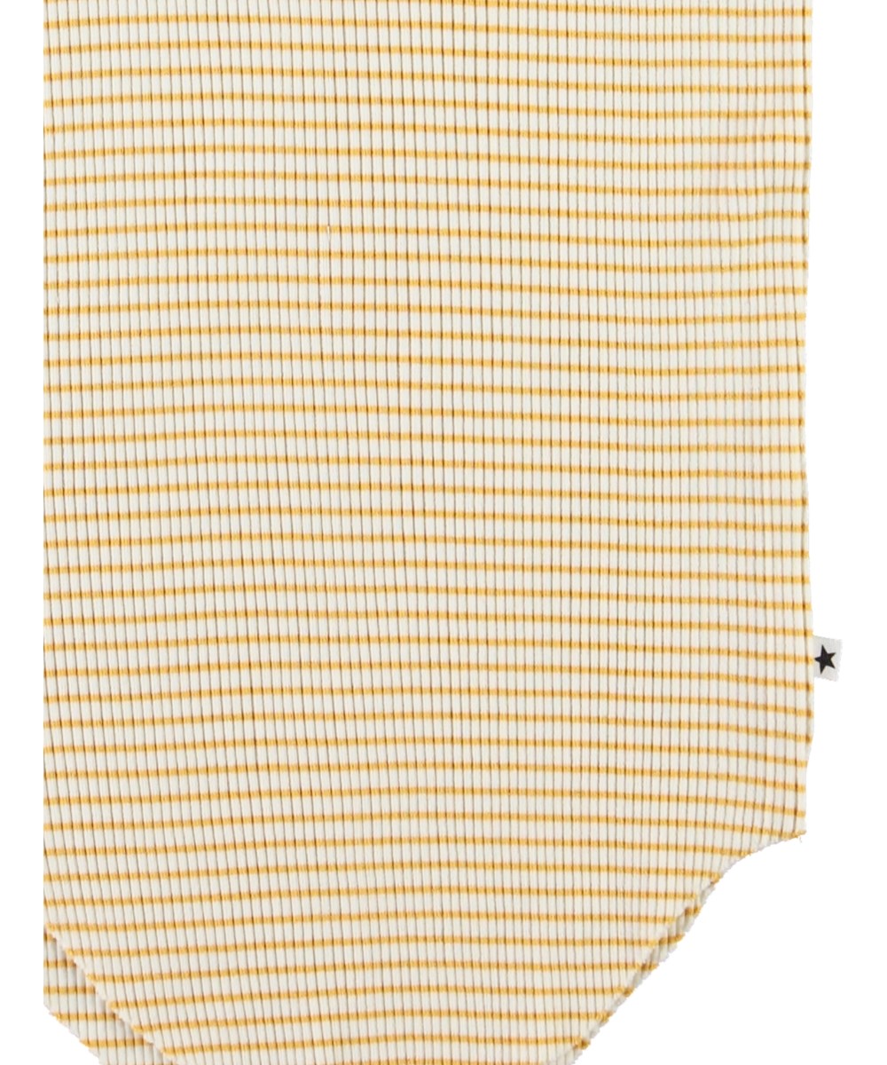 Roberta - White Yellow Stripe - Gelb-weiß gestreiftes Tanktop