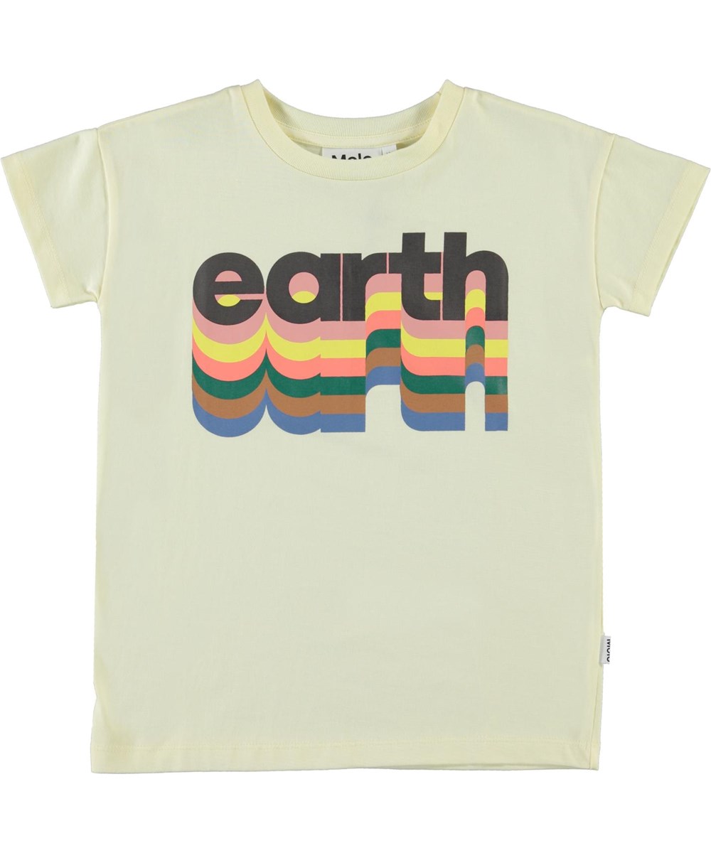 Robine - Earth Marzipan - Hellgelbes T-Shirt mit earth