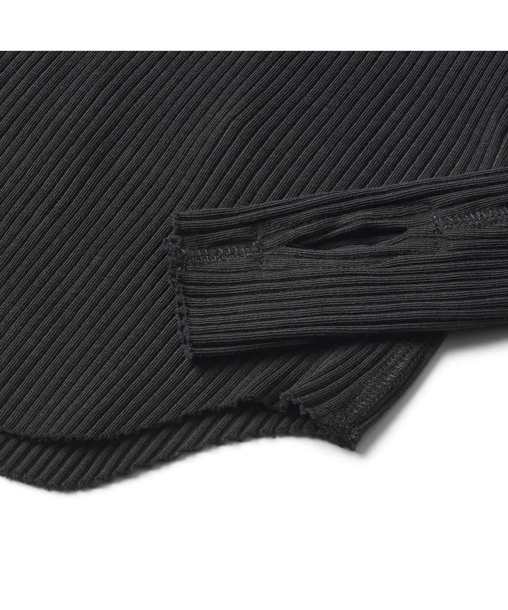 Rochelle - Black - Schwarze Ripppullover