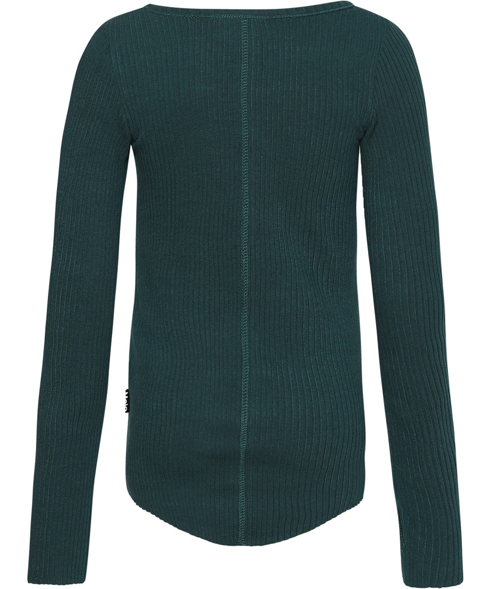 Rochelle - Wilderness - Grünes Öko-Ripp-Langarmshirt