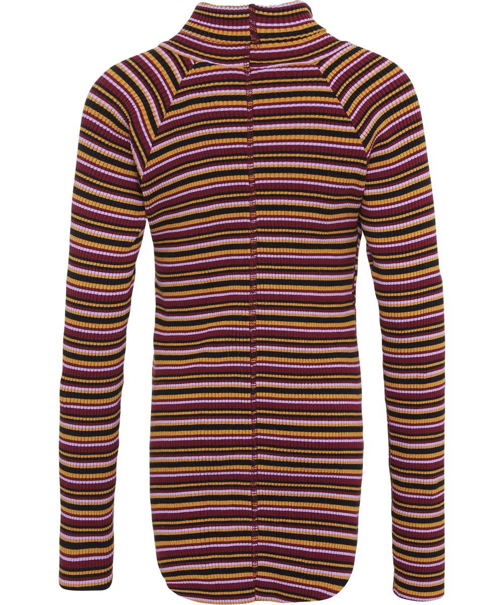 Romaine - Multi Jersey - Gestreifte Öko-Rippbluse