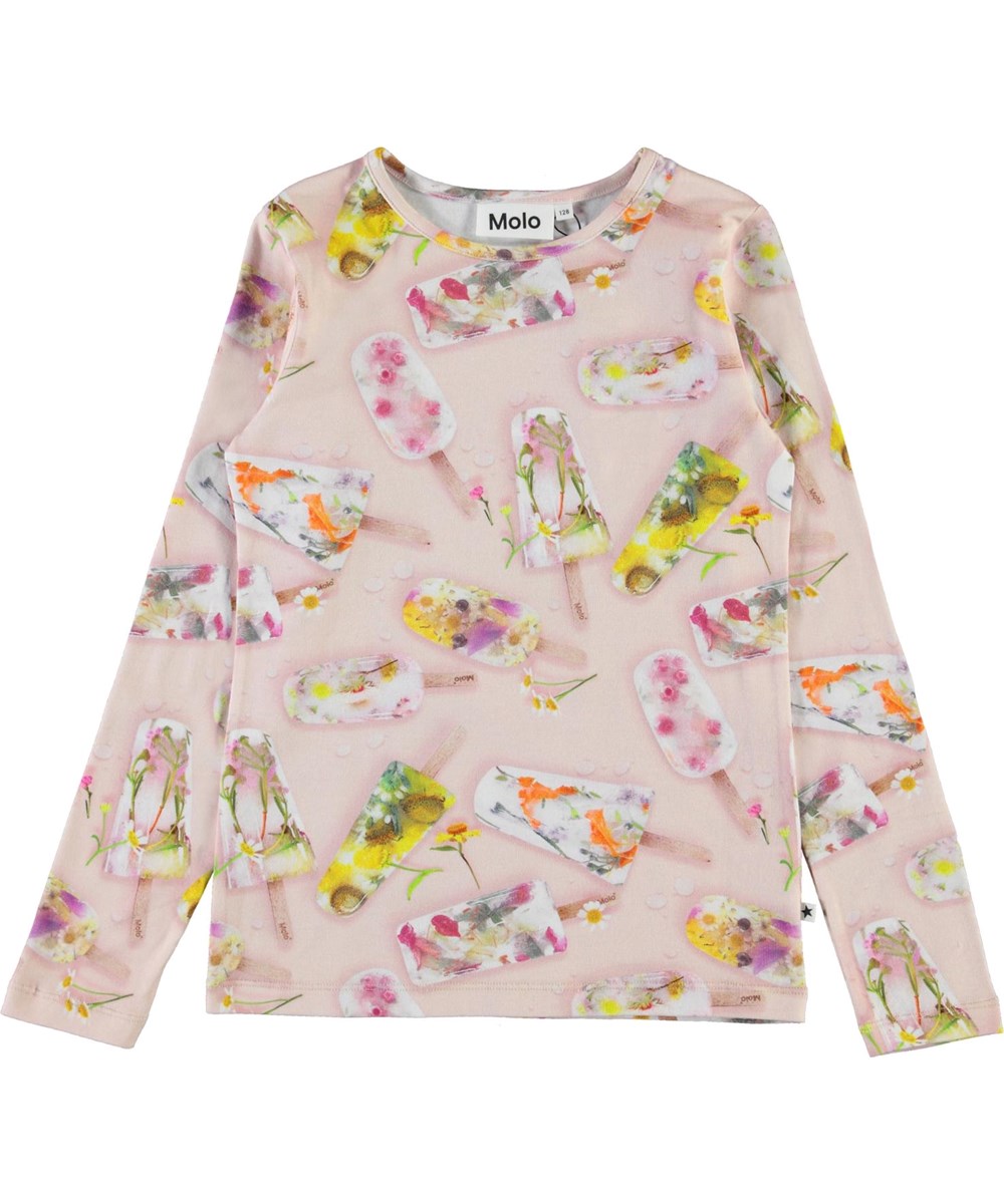 Rose - Ice Lollies - Öko Pullover mit Eis-Druck