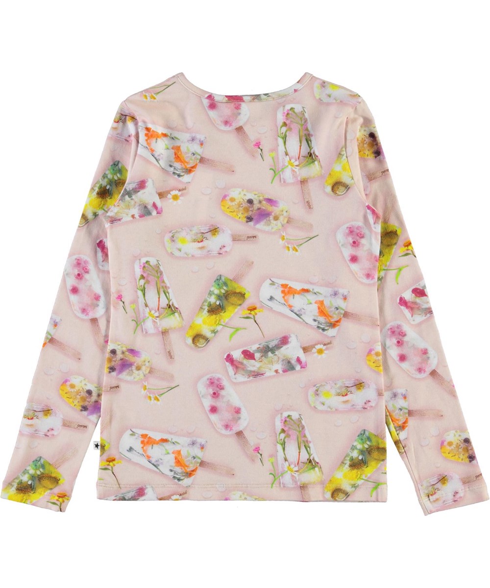 Rose - Ice Lollies - Öko Pullover mit Eis-Druck