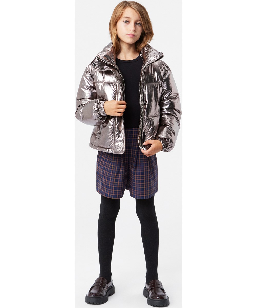 Ruana - Black - Langärmelige schwarze Bluse aus dehnbarem Viskosestoff und enganliegender Passform.