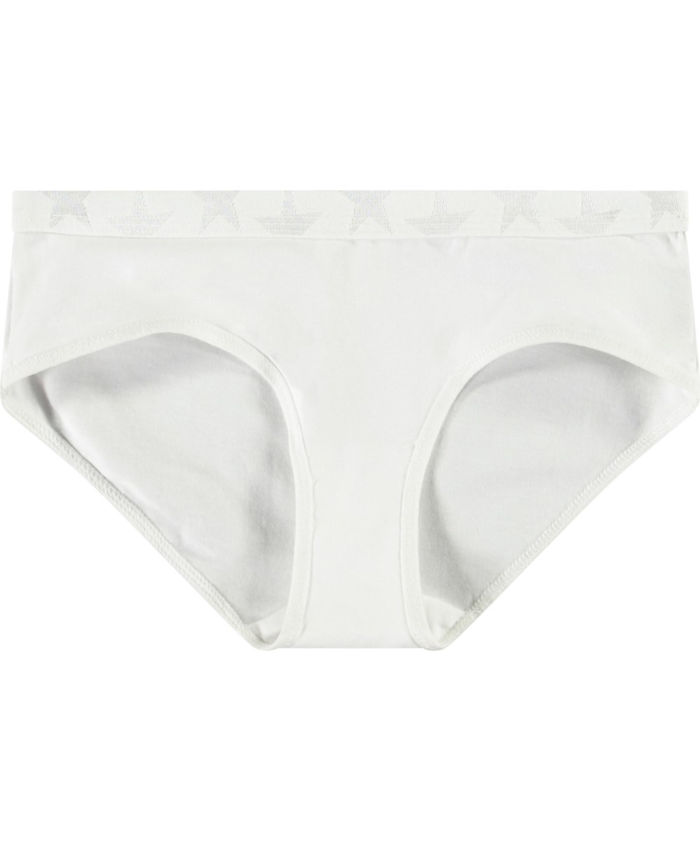 Jana 2-Pack - Cherries White - 2er-Pack Unterhosen für Kinder aus weicher Öko-Baumwolle.