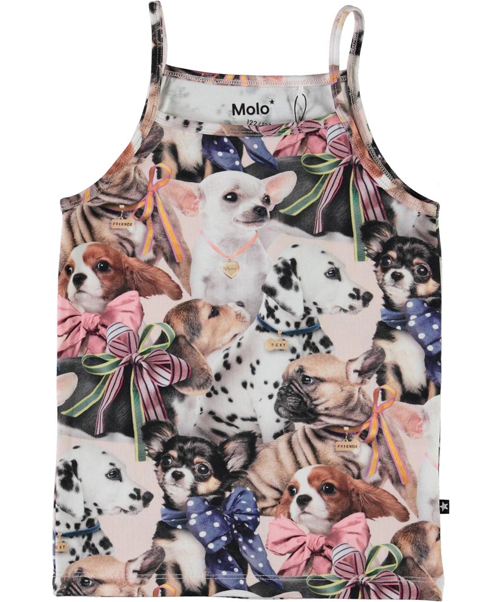 Janice -  Puppy Love - Top mit Hunde-Druck