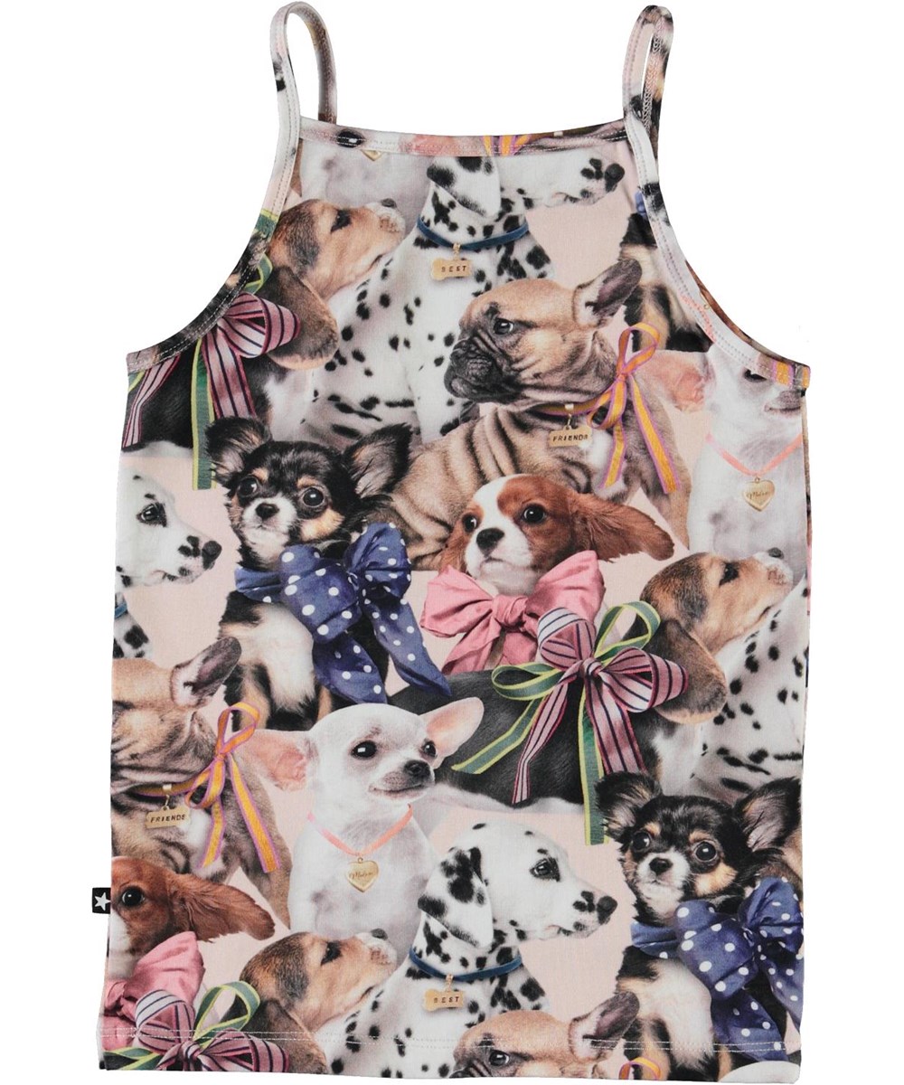 Janice -  Puppy Love - Top mit Hunde-Druck