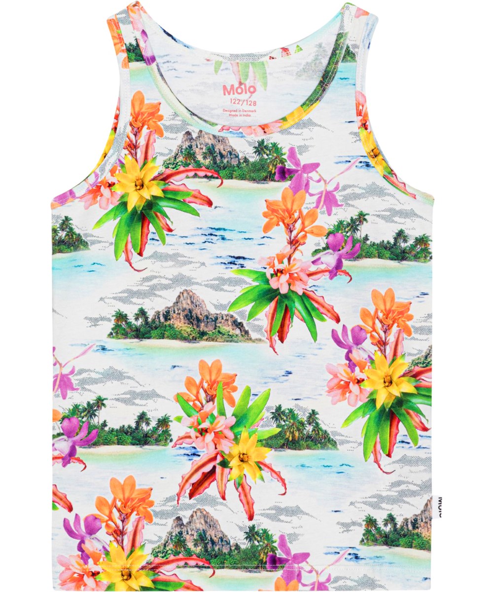 Jeanie 2-Pack - Islands Confetti - 2er-Pack Unterhemden aus weicher Öko-Baumwolle