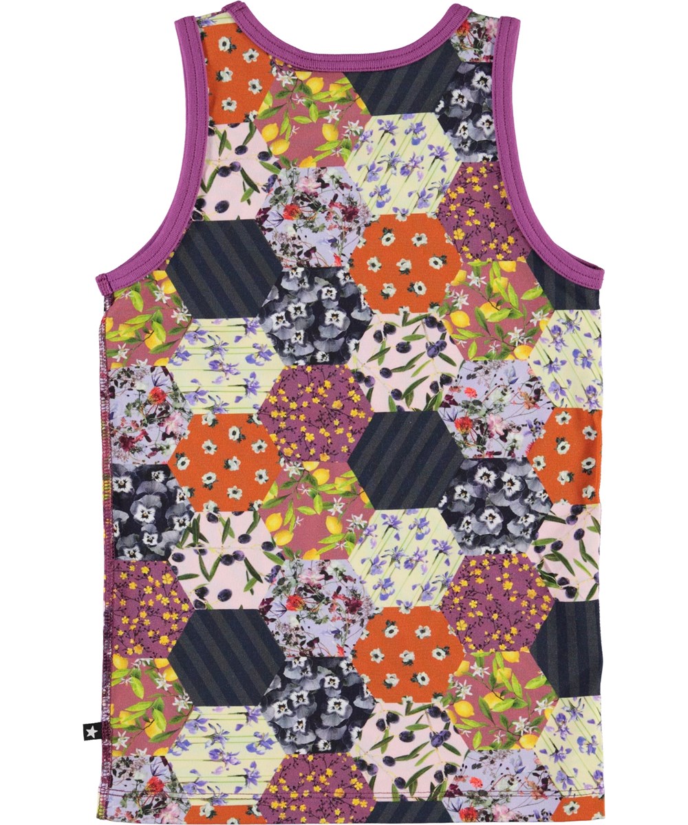 Joshlyn - Patchwork - Ökologisches Unterhemd mit Patchwork