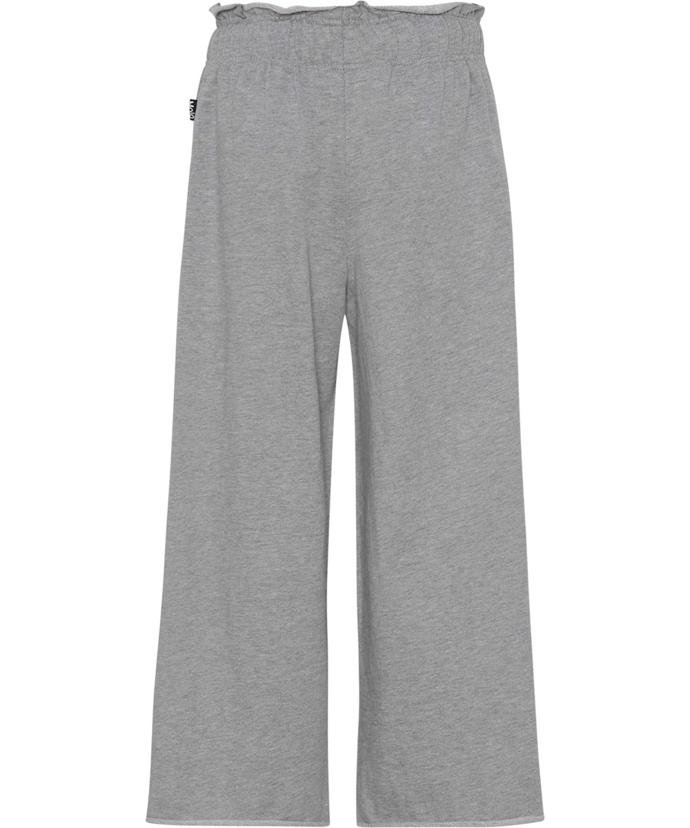 Addison - Grey Melange - Comfortabele grijze joggingbroek 