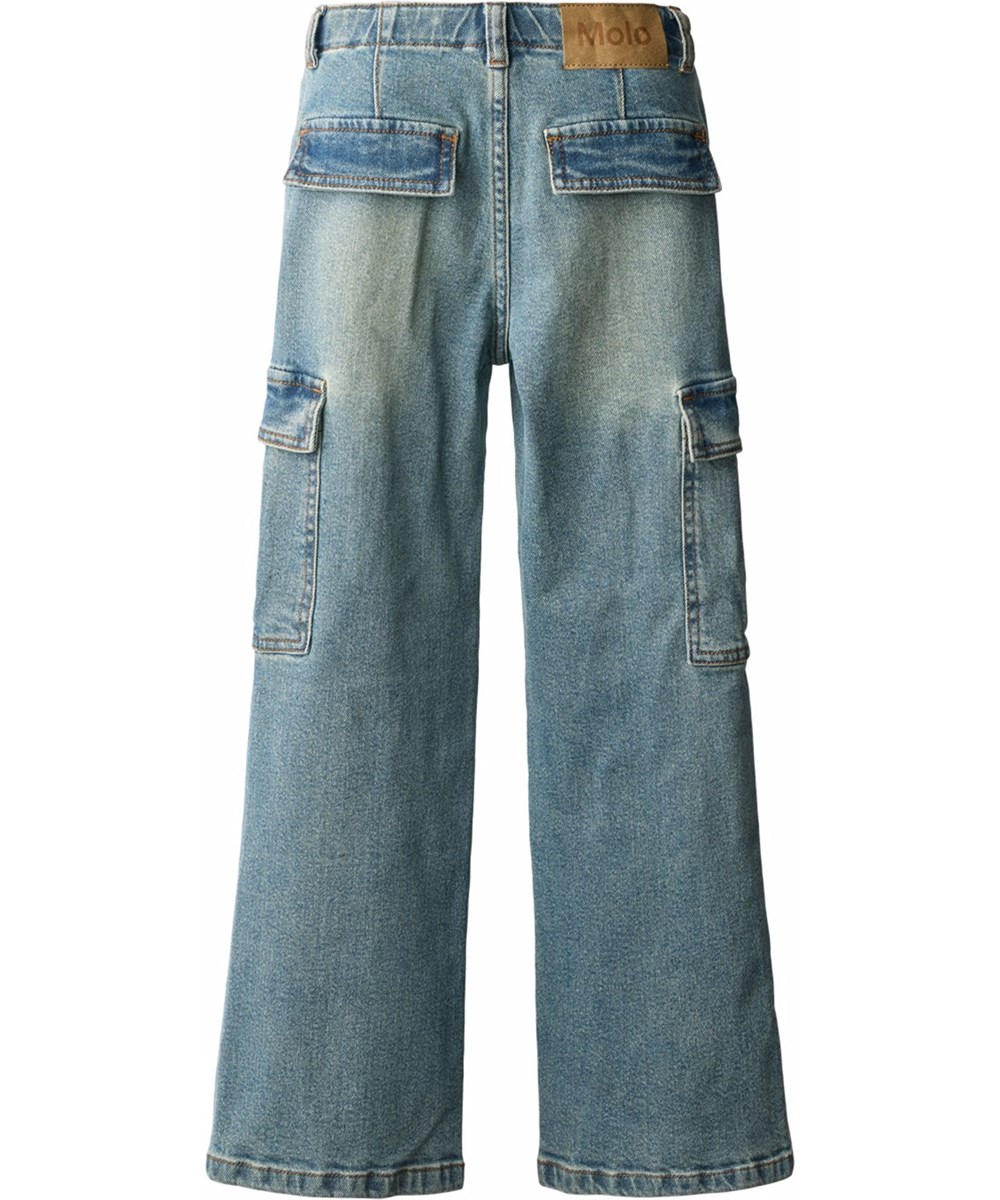 Addy - Vintage Denim - Blauwe spijkerbroeken voor kinderen gemaakt van biologisch katoen.