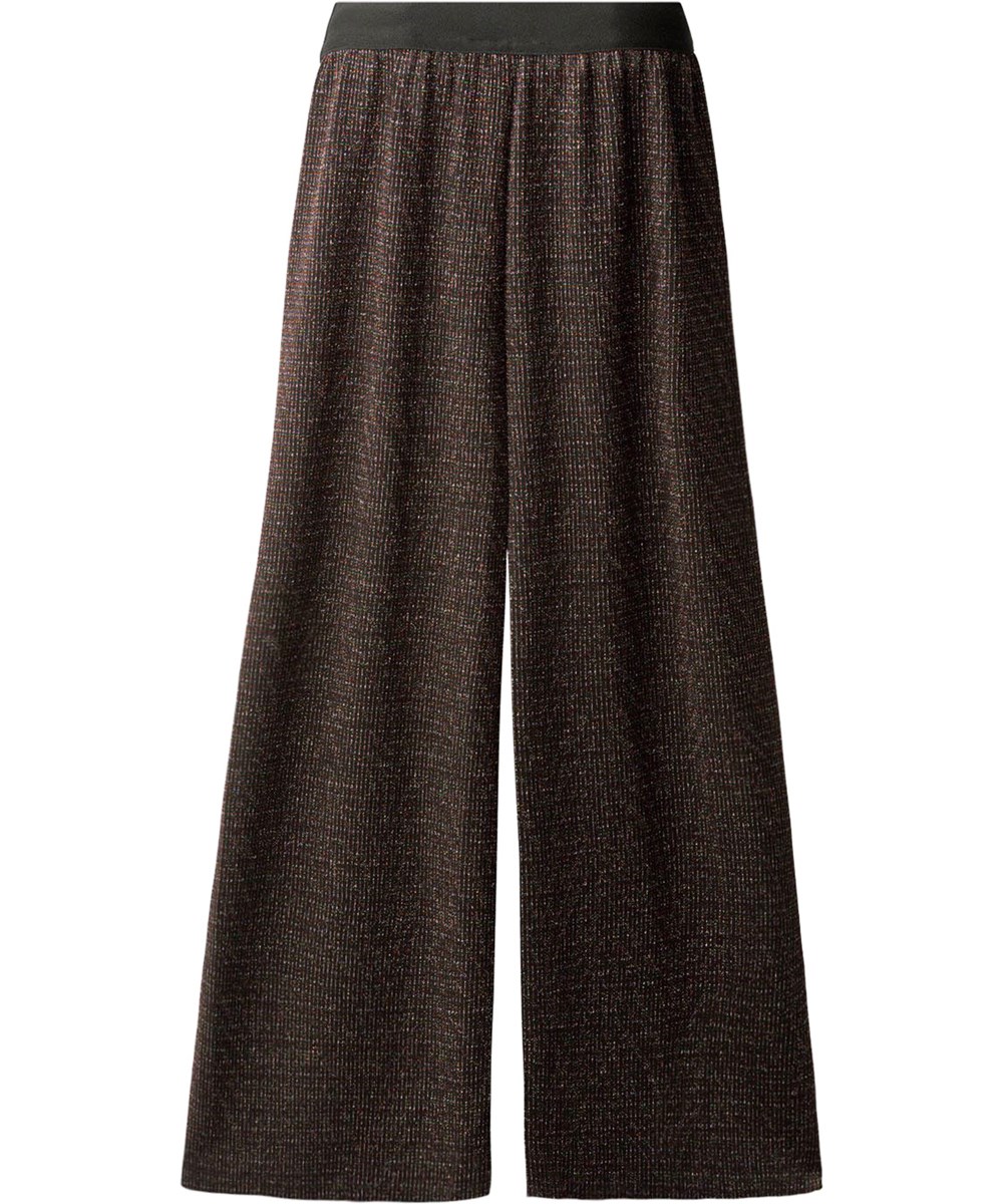 Alenna - Mulitverse Glitz - Kleurrijke geplooide kinderbroek met glitterdraad.