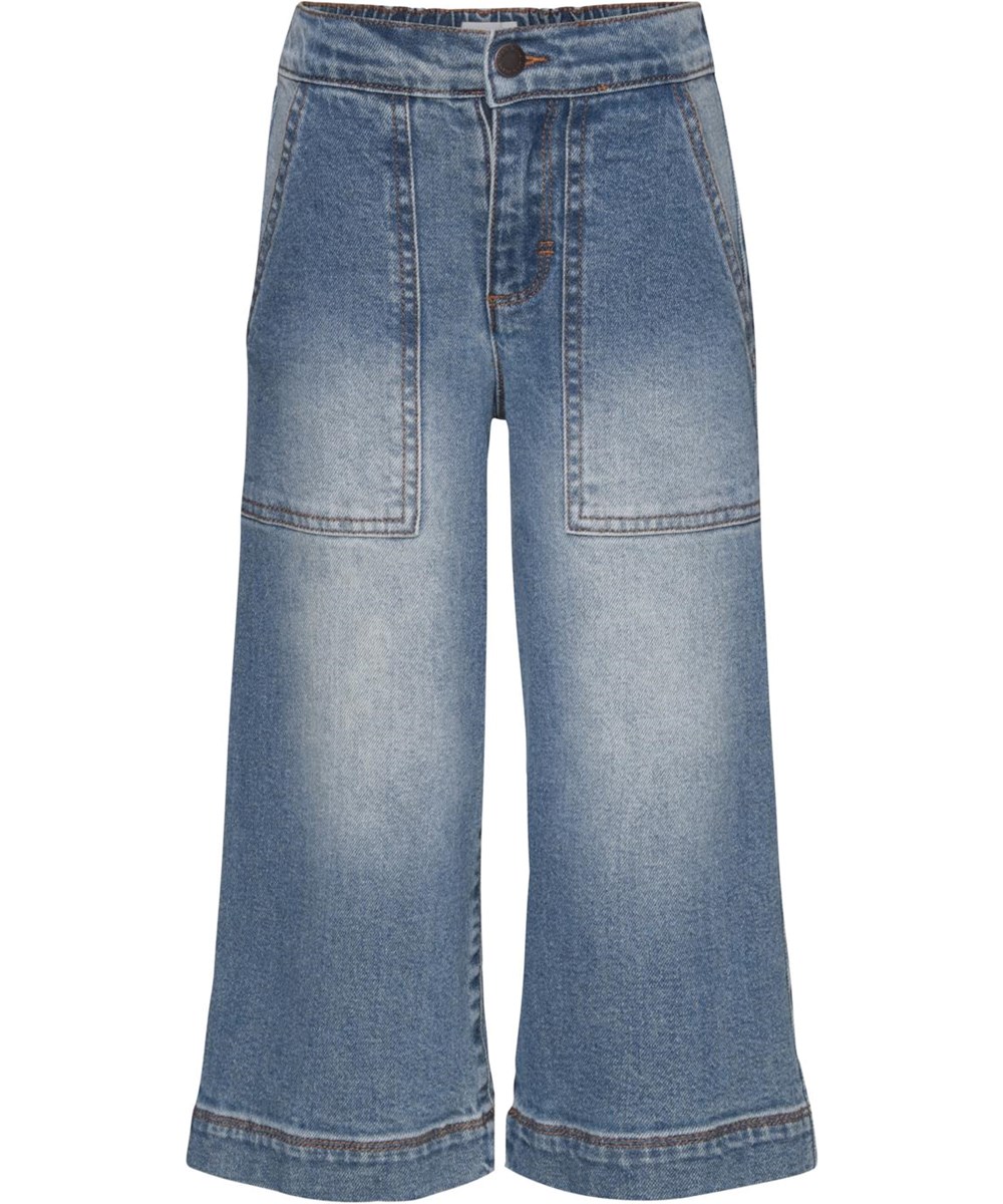 Alyna - Vintage Denim - Lichtblauwe culotte jeans