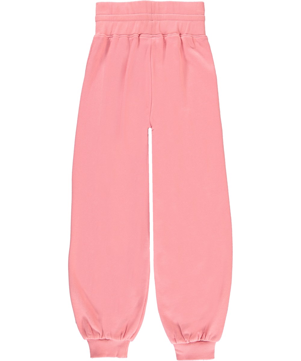 Amalie - Petals - Biologische roze joggingbroek met recycle print