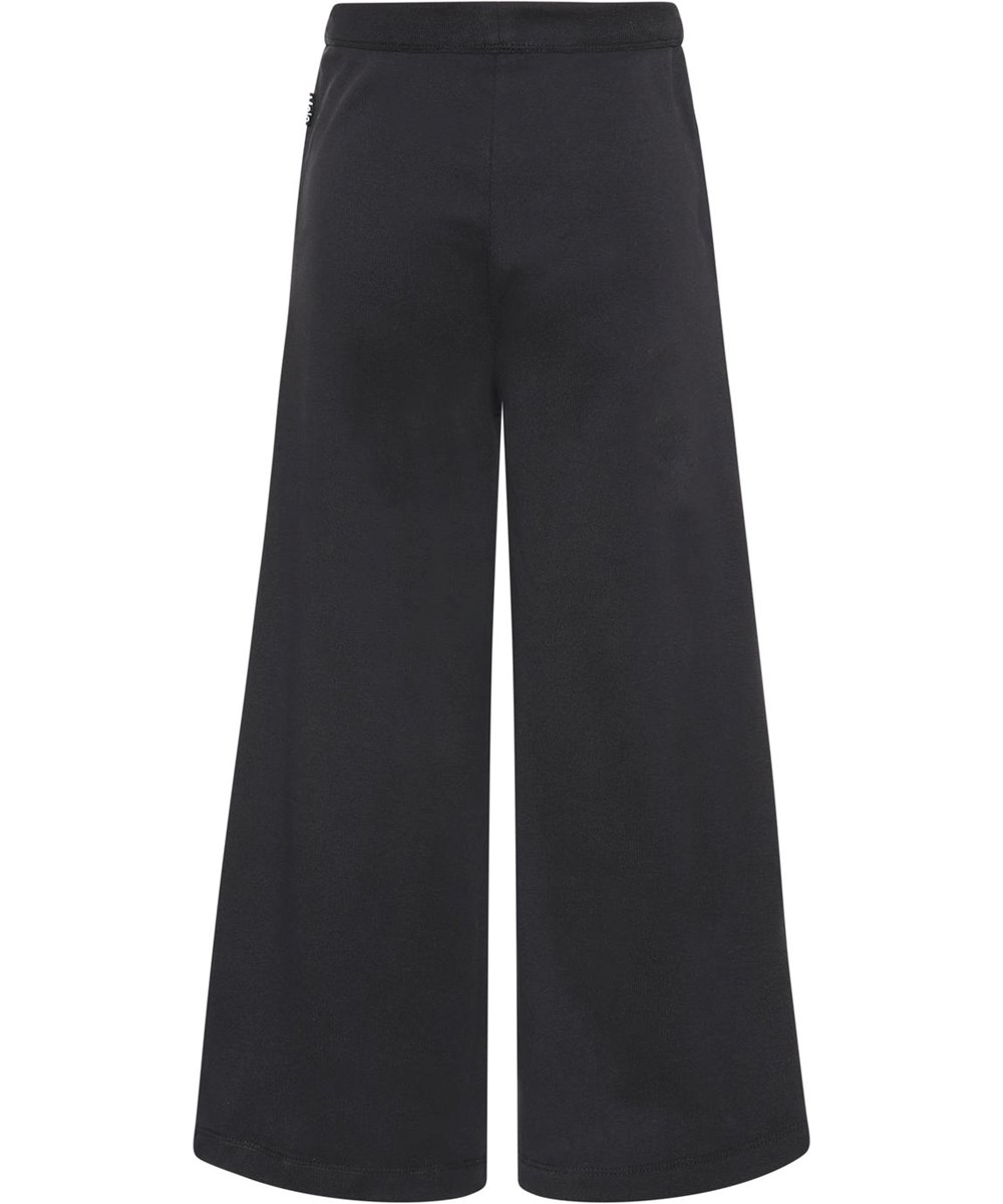 Ana - Black - Ruime vallende zwarte biologische broek