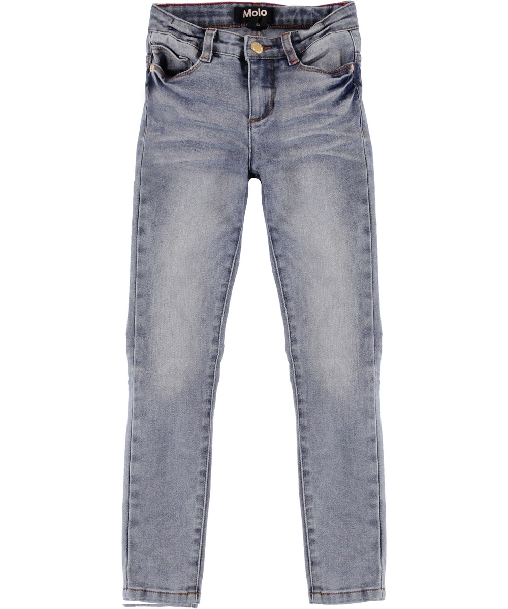 Angelica - Ash Denim - Blauwe slim spijkerbroek