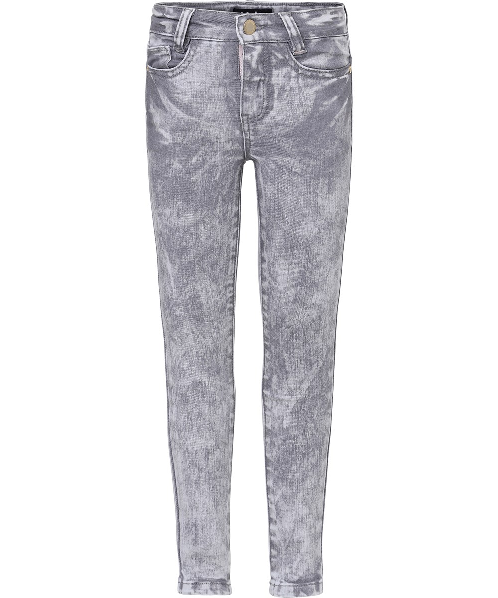 Angelica Bleach Grey Stretch Denim Jeans Molo