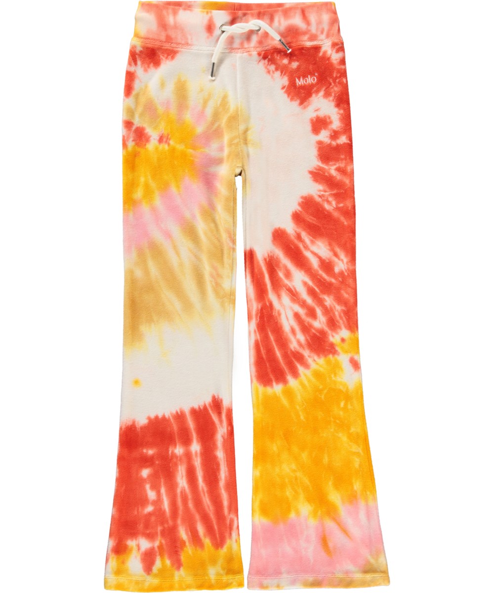 Annie - Tie Dye Galaxy - Tie-dye fluwelen joggingbroek