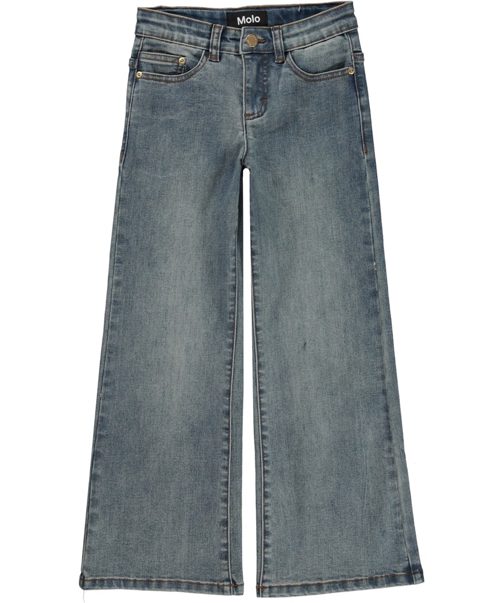 Asta - Denim Tint - Blauwgrijze jeans in bootcut