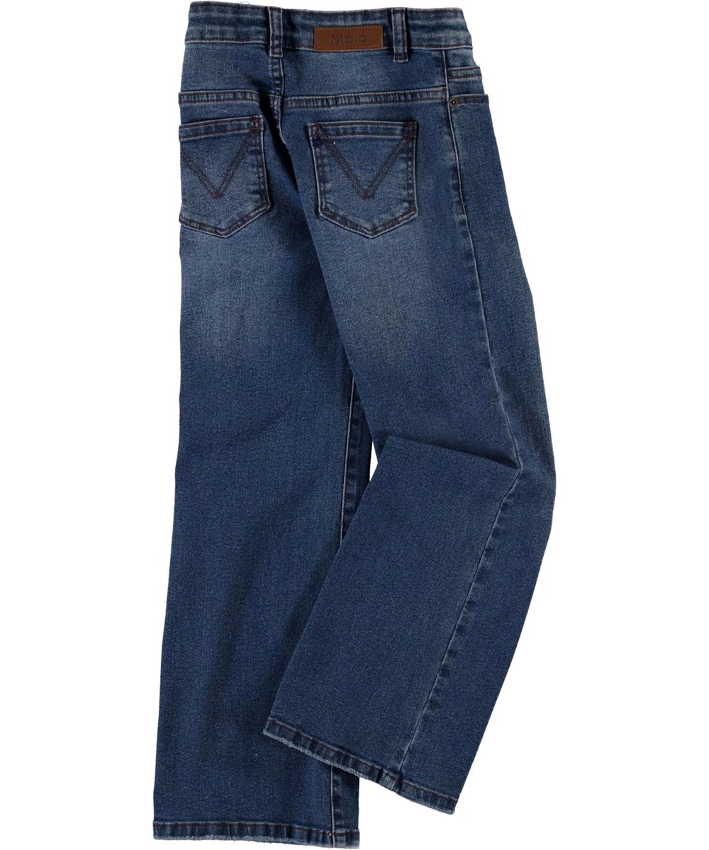 Asta - Mid Blue Wash - Gerecyclede wijde blauwe jeans