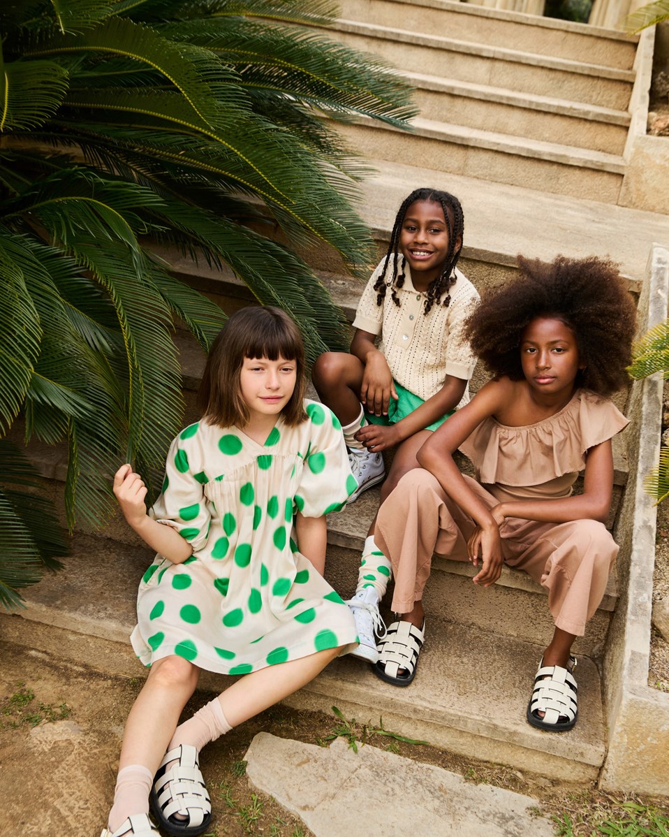 Audie - Sandalwood - Bruime kinderbroek van biologisch katoen