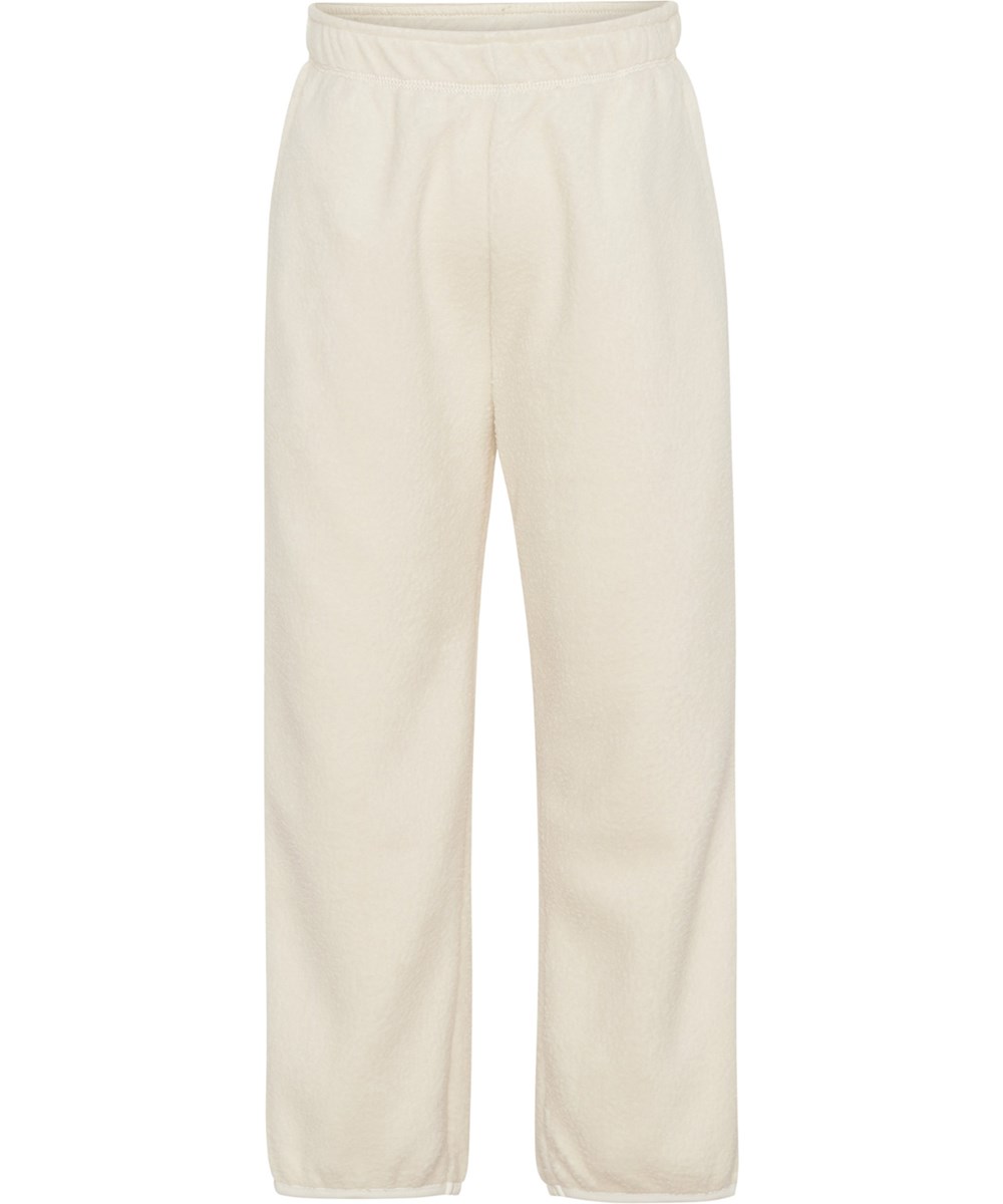 Aya - Pearled Ivory - Warme fleece joggingbroek