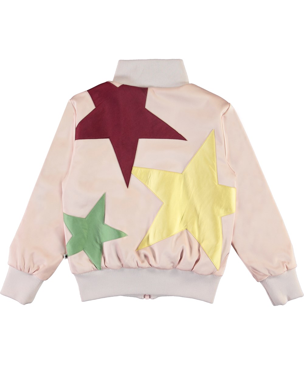 Hazel - Multi Stars - Roze bomberjas met sterren
