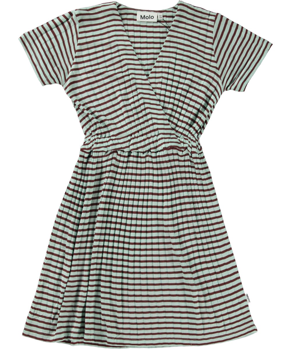 Canal - Crimpson Pool - Midi jurk in gestreept rib