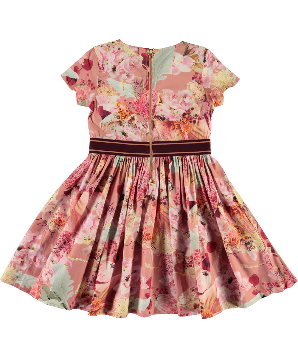 Candy - Winter Bouquet Rose - Biologische jurk met bloemenprint