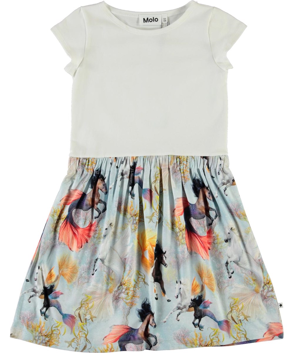 Carla - Horses Of The Sea - T-shirt jurk met paardenprint