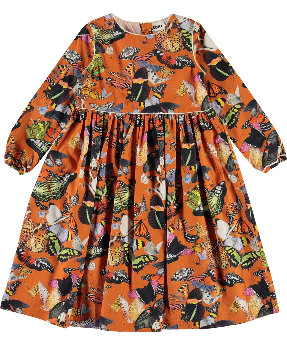 Cassiopeia - Papillon Orange - Oranje vlinderjurk 