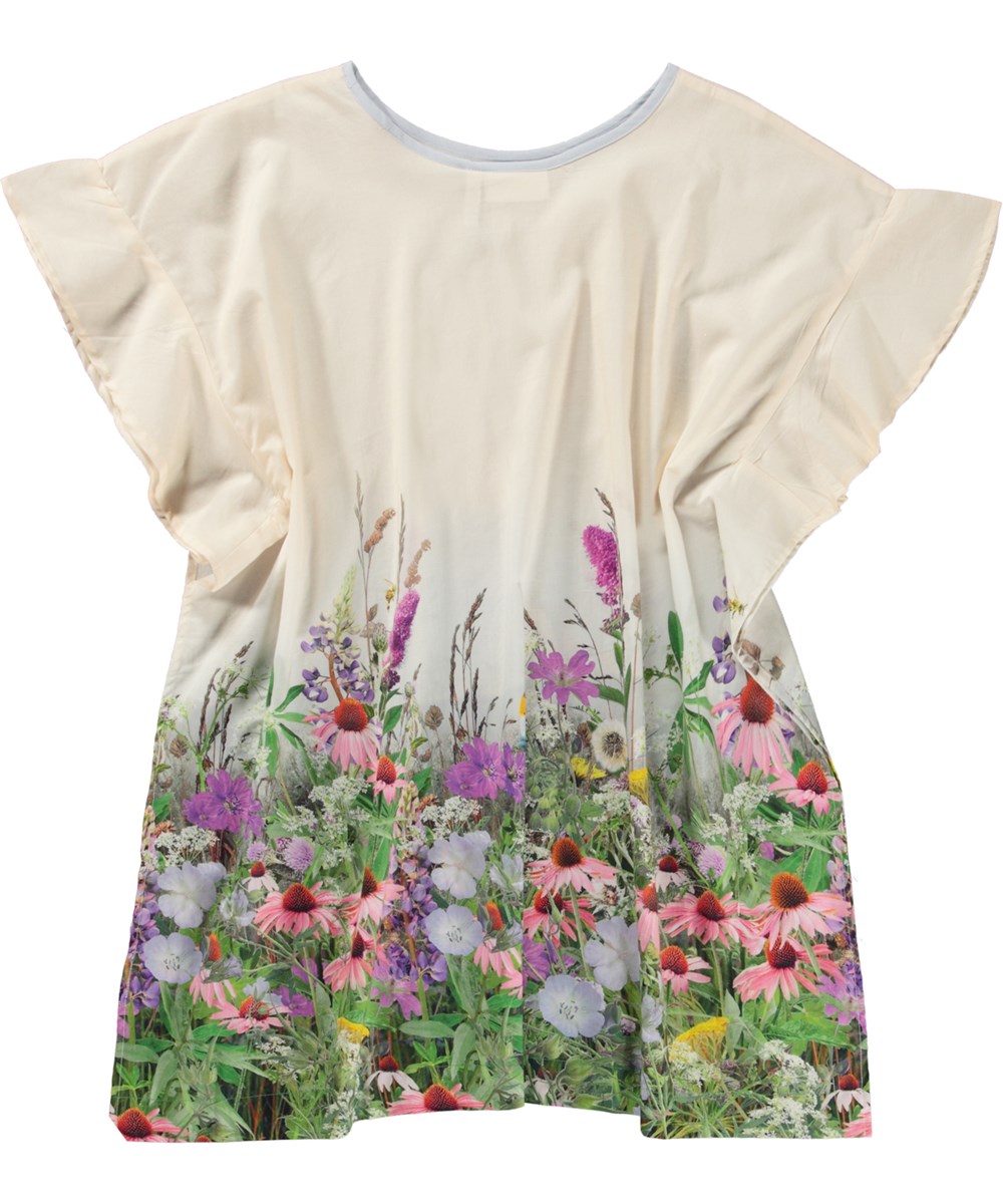 Cayla - Wild Horses - Lichtgekleurde tuniek van biologisch katoen met paardenprint