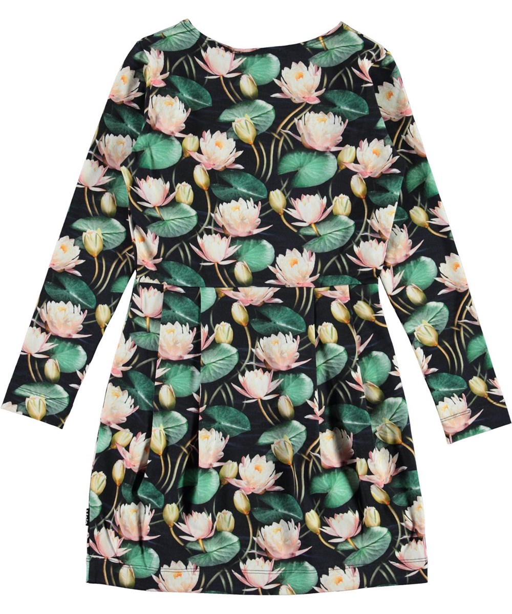 Cindarell - Water Lilies - Biologische jurk met  print van waterlelies